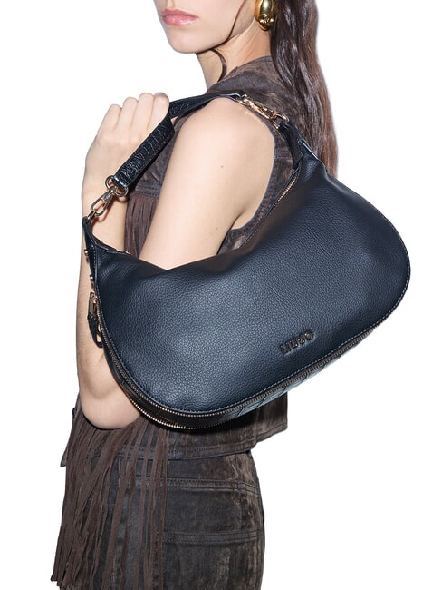 KALISKA Bolso de hombro con correa para el hombro. NEGRO - Bolsos Mujer