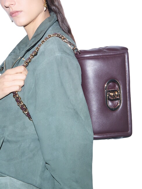 LAPUFFY Bolso de hombro con correa para el hombro. berenjena roja - Bolsos Mujer