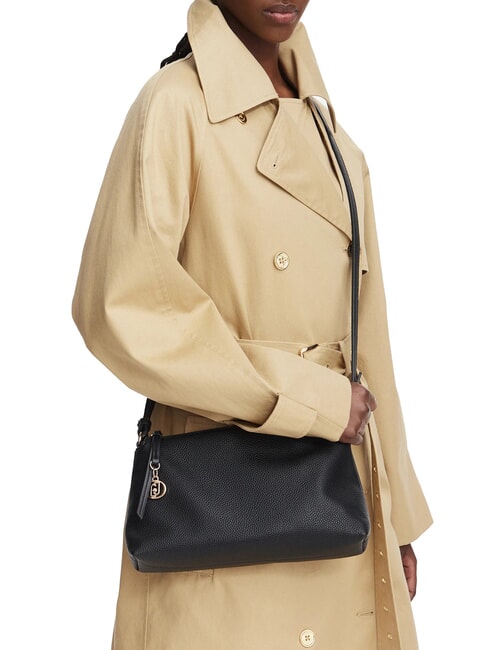FAIZA Bolso de hombro negro/lat&oacute;n dorado - Bolsos Mujer
