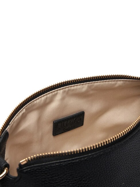FAIZA Bolso de hombro negro/lat&oacute;n dorado - Bolsos Mujer