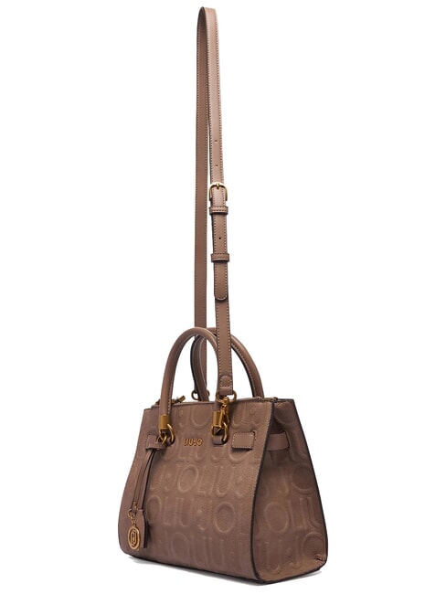MANHATTAN Bolso de mano con correa de hombro extra&iacute;ble. moca - Bolsos Mujer