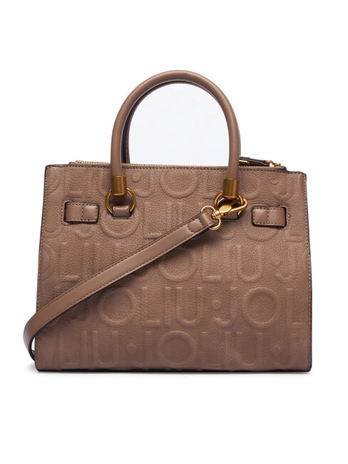 MANHATTAN Bolso de mano con correa de hombro extra&iacute;ble. moca - Bolsos Mujer