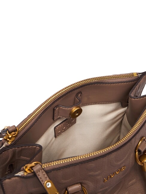 MANHATTAN Bolso de mano con correa de hombro extra&iacute;ble. moca - Bolsos Mujer