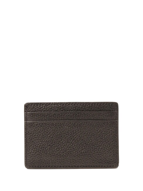 JET SET Tarjetero de piel chocolate - Carteras Mujer