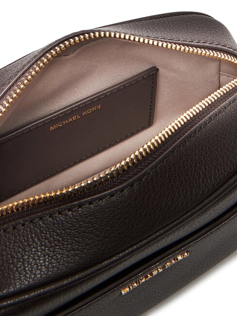 JET SET Bolso bandolera de cuero para c&aacute;mara chocolate - Bolsos Mujer