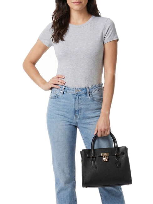 HAMILTON MODERNE Bolso de mano con correa para el hombro. negro - Bolsos Mujer