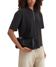 CALVIN KLEIN BOLD CK Bolso de mano con correa para el hombro. En negro - Bolsos Mujer - 2