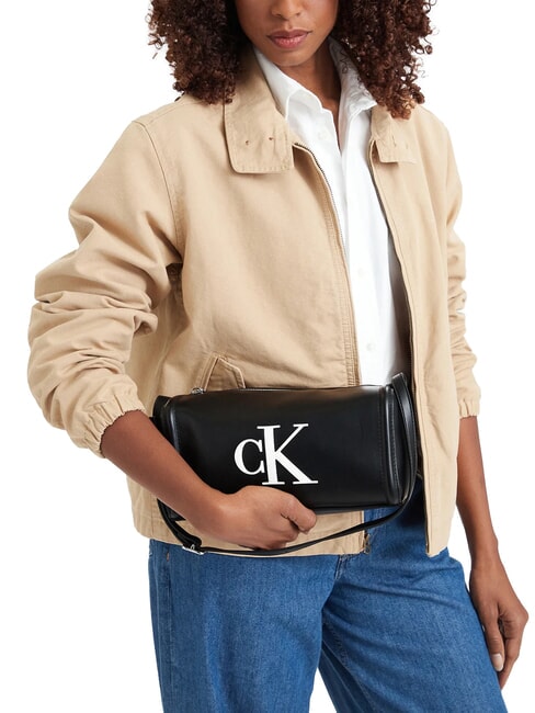 BOLD CK Bolso de mano con correa para el hombro. blanco y negro - Bolsos Mujer