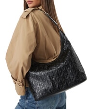 CALVIN KLEIN EMBLEM AOP Bolso de hombro En negro - Bolsos Mujer - 2