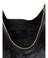 CALVIN KLEIN EMBLEM AOP Bolso de hombro En negro - Bolsos Mujer - 4