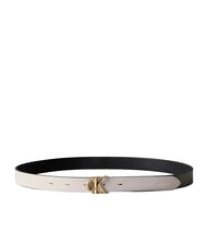 CALVIN KLEIN CK HARDWARE Cintur&oacute;n de cuero reversible negro / luz antigua de castillo - Cinturones - 2