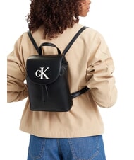 CALVIN KLEIN BOLD CK Mini mochila blanco y negro - Bolsos Mujer - 2