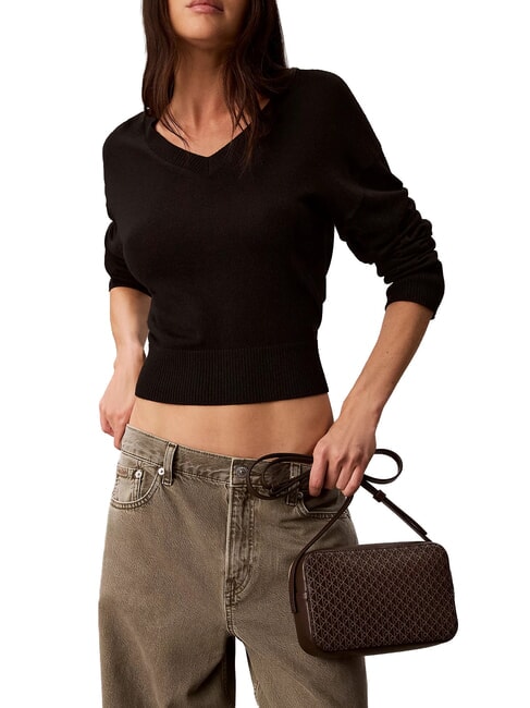 COATED EMBLEM Mini bolso de hombro delicioso/bellota aop - Bolsos Mujer