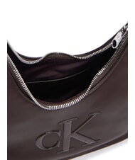 CALVIN KLEIN BOLD CK Bolso de hombro con correa para el hombro. plata deliciosa/antigua - Bolsos Mujer - 5