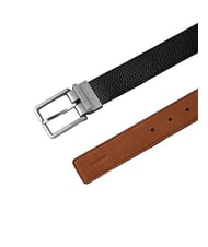 CALVIN KLEIN WARMTH BUCKLE Cintur&oacute;n de cuero - Cinturones