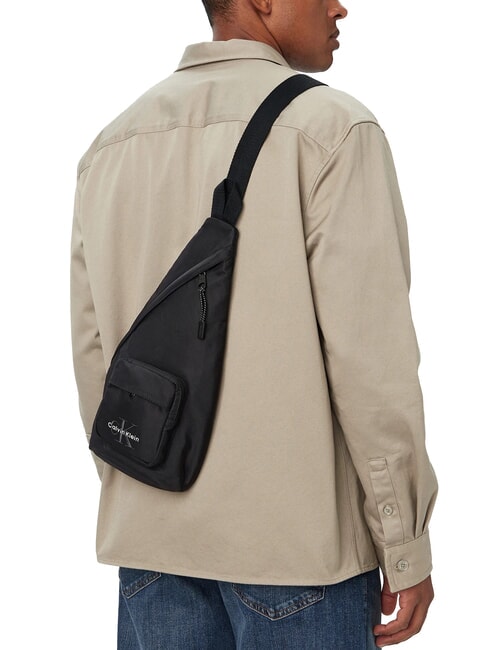 BOLD Bolsa de tela reciclada En negro - Bandoleras Hombre