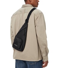 CALVIN KLEIN BOLD Bolsa de tela reciclada En negro - Bandoleras Hombre - 2