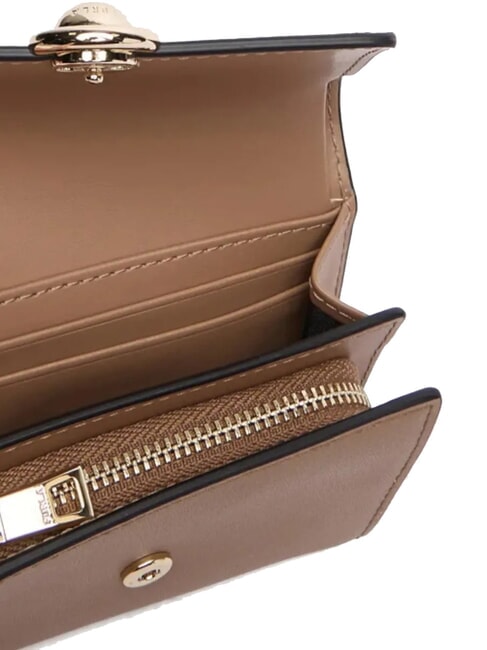 SFERA Cartera de cuero toffee+postre int. - Carteras Mujer