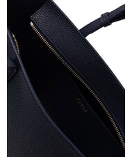 FURLA AVA Bolsa de compras mediana de piel tinta azul+tinta azul int. - Bolsos Mujer - 4