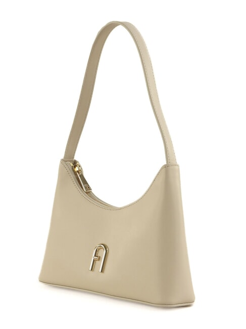 DIAMANTE Bolso de marco peque&ntilde;o CREMA - Bolsos Mujer