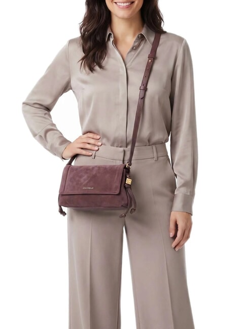 THESS SUEDE BIM Minibolso de hombro baya - Bolsos Mujer