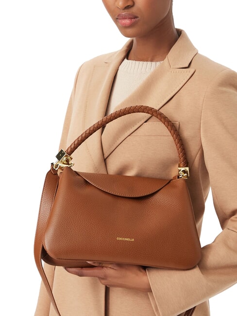 TIGGY Bolso de mano con correa para el hombro. co&ntilde;ac - Bolsos Mujer