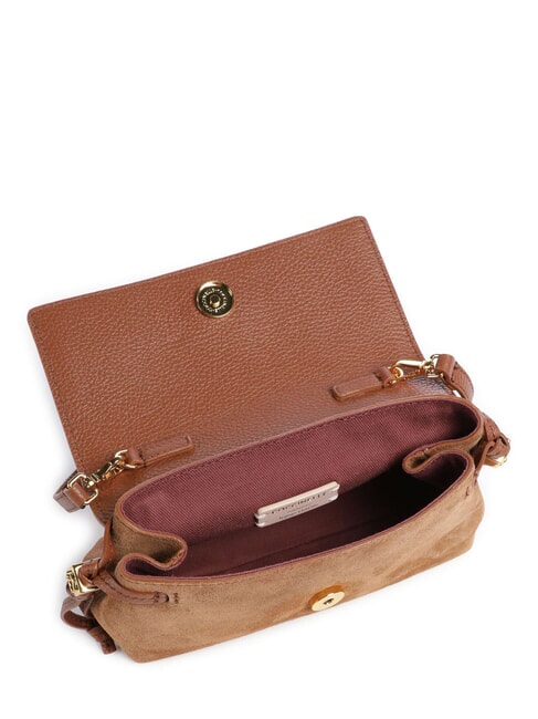 THESS SUEDE BIM Minibolso de hombro co&ntilde;ac - Bolsos Mujer