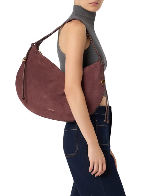 THESS SUEDE BIM Bolso de hombro maxi, de piel. baya - Bolsos Mujer