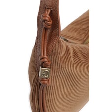 COCCINELLE THESS CORDUROY Bolso de hombro co&ntilde;ac - Bolsos Mujer - 3