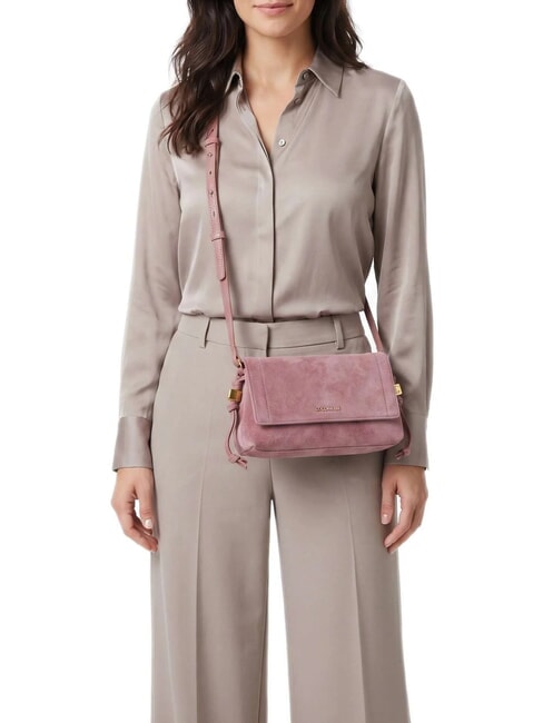 THESS SUEDE BIM Minibolso de hombro rosa de invierno - Bolsos Mujer