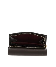 COCCINELLE METALLIC SOFT Cartera plegable de piel martillada lodo - Carteras Mujer - 3