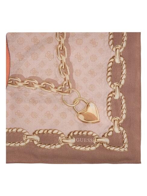 BASIC Bufanda estampada gris pardo - Bufandas