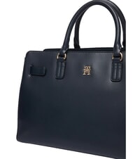 TOMMY HILFIGER TH JOY Bolso grande con correa de hombro extra&iacute;ble espacio azul - Bolsos Mujer - 5