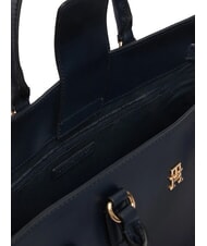 TOMMY HILFIGER TH JOY Bolso grande con correa de hombro extra&iacute;ble espacio azul - Bolsos Mujer - 6
