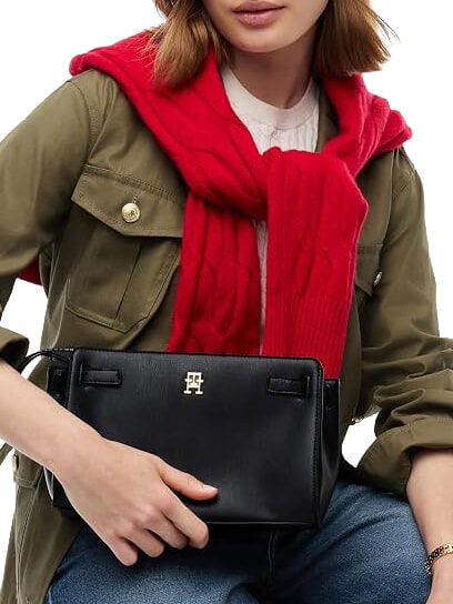 TH JOY Bolso de hombro, doble portabilidad negro - Bolsos Mujer