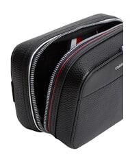 TOMMY HILFIGER TH CENTRAL Estuche de belleza moleteado con logotipo negro - Neceser - 3