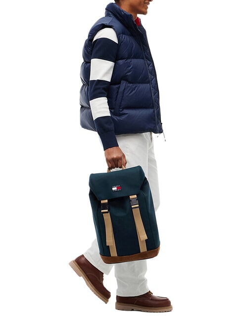TJM COLORBLOCK Mochila con solapa noche oscura azul marino - Mochilas Escuela & Tiempo Libre