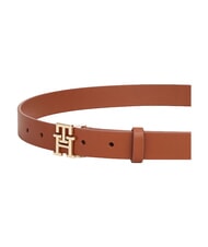 TOMMY HILFIGER TH LOGO Cintur&oacute;n de cuero co&ntilde;ac de invierno - Cinturones - 5