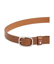 TOMMY HILFIGER TOMMY JEANS OVAL  Cintur&oacute;n de cuero acortable co&ntilde;ac - Cinturones - 3