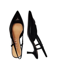 GUESS YANNO2 Escote de piel con tac&oacute;n de 5,8 cm. NEGRO - Zapatos Mujer - 3