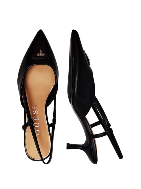 YANNO2 Escote de piel con tac&oacute;n de 5,8 cm. NEGRO - Zapatos Mujer