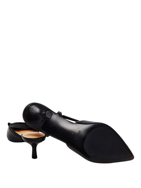 YANNO2 Escote de piel con tac&oacute;n de 5,8 cm. NEGRO - Zapatos Mujer