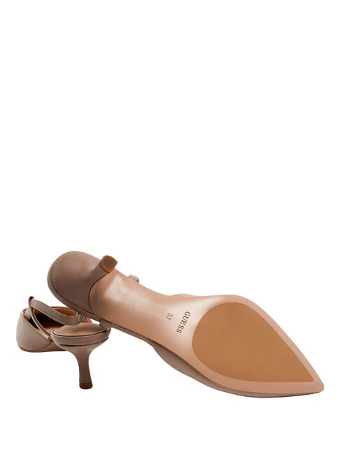 YANNO2 Escote de piel con tac&oacute;n de 5,8 cm. desnudo - Zapatos Mujer