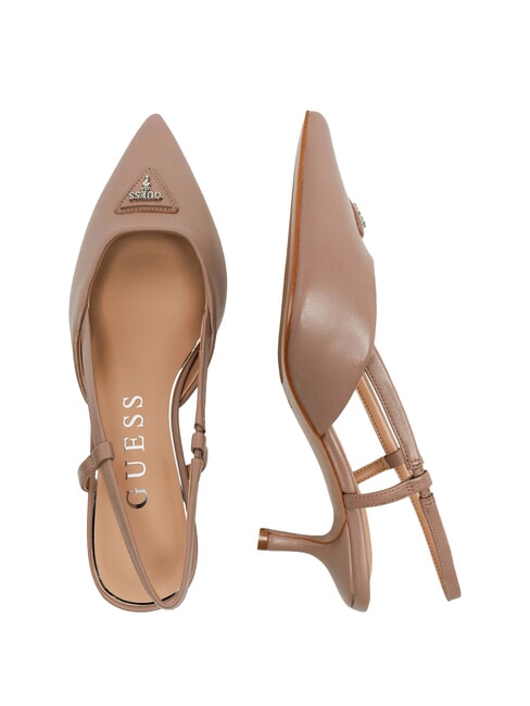 YANNO2 Escote de piel con tac&oacute;n de 5,8 cm. desnudo - Zapatos Mujer
