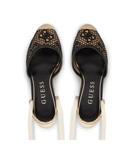 GUESS CHEYIN Sandalias tipo alpargata con tac&oacute;n de 10 cm negro natural - Zapatos Mujer - 4