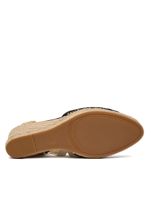 CHEYIN Sandalias tipo alpargata con tac&oacute;n de 10 cm negro natural - Zapatos Mujer