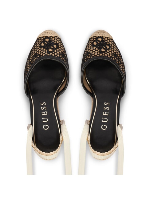 CHEYIN Sandalias tipo alpargata con tac&oacute;n de 10 cm negro natural - Zapatos Mujer