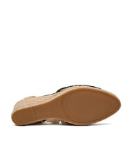 GUESS CHEYIN Sandalias tipo alpargata con tac&oacute;n de 10 cm negro natural - Zapatos Mujer - 5
