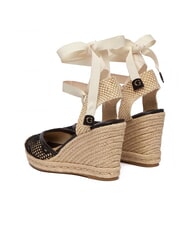 GUESS CHEYIN Sandalias tipo alpargata con tac&oacute;n de 10 cm negro natural - Zapatos Mujer - 3