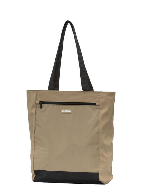 ELLIANT Bolsa de compras con bolsillo caqui beige - Bolsos Mujer